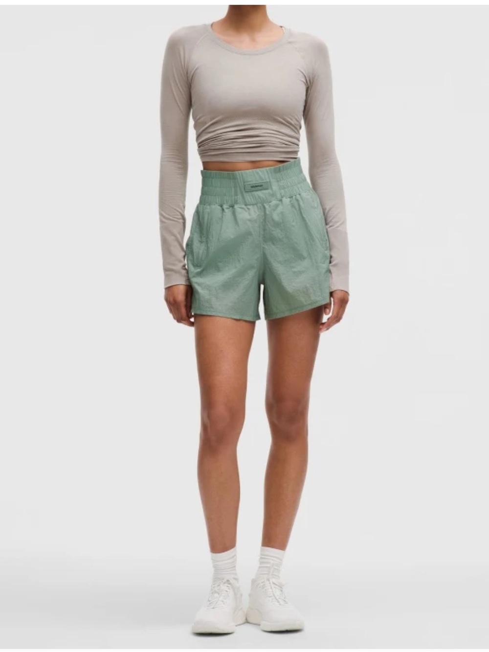 lululemon athletica Sage Green High-Rise Athletic Shorts